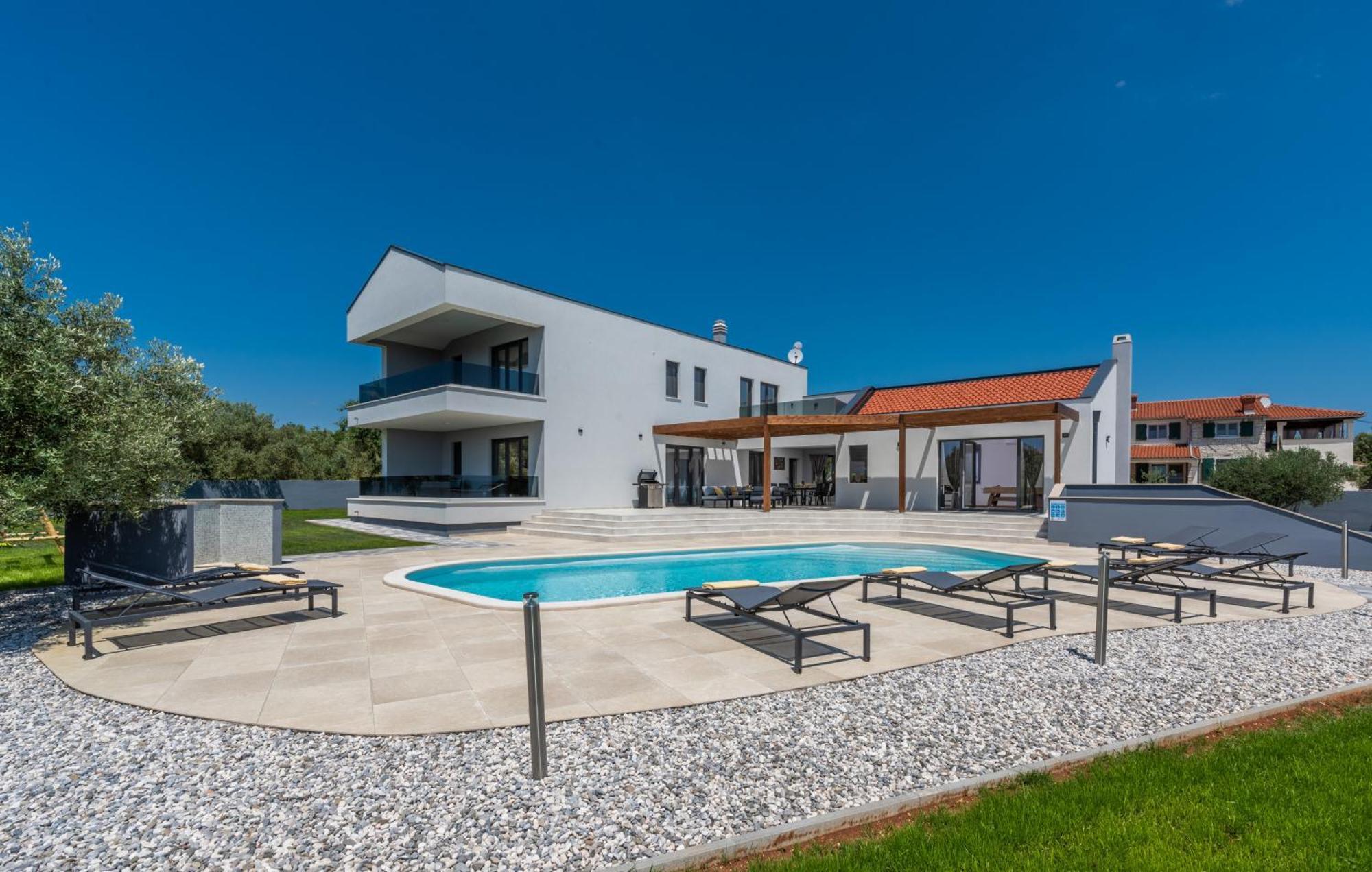 Villa Posidonia Near Pula With Sea View And Surrounded By Olive Trees Krnica Exterior photo