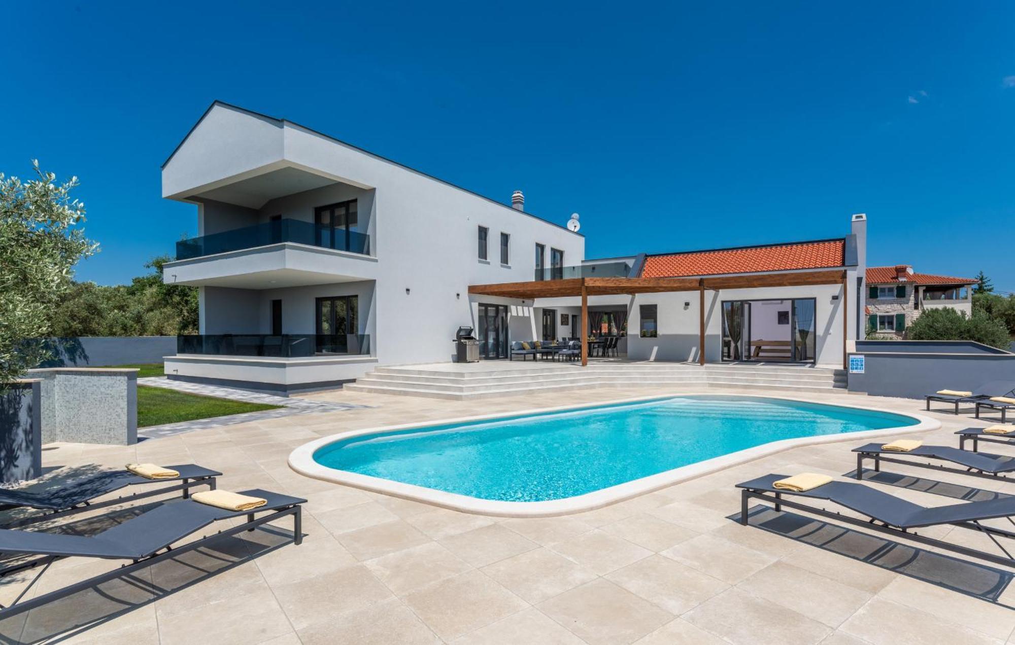 Villa Posidonia Near Pula With Sea View And Surrounded By Olive Trees Krnica Exterior photo