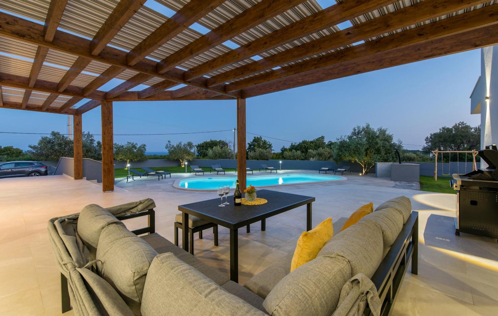 Villa Posidonia Near Pula With Sea View And Surrounded By Olive Trees Krnica Exterior photo